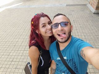 AmarantoMiller - LiveJasmin Blowjob Cumshot Deepthroat Couple 